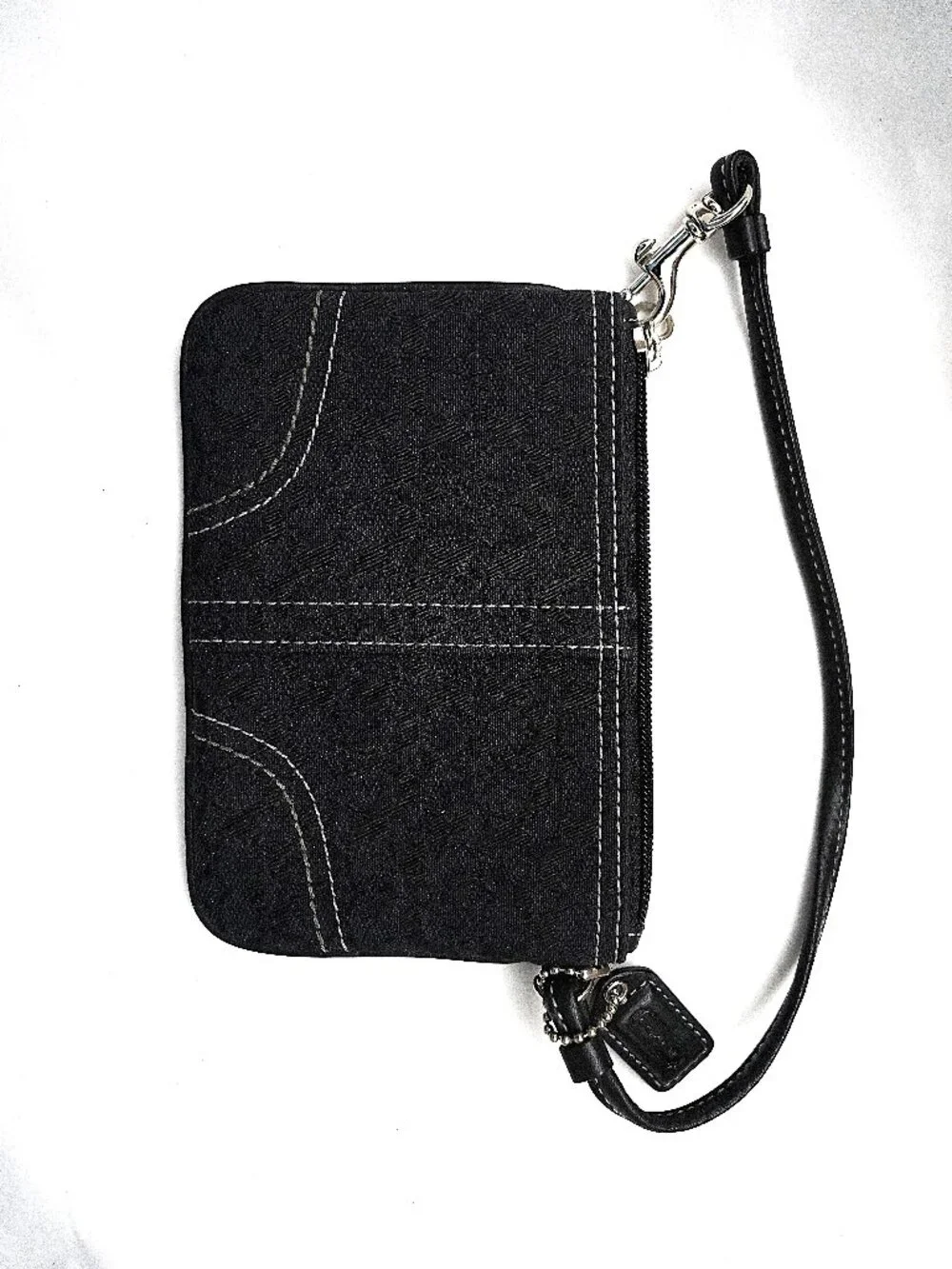 Coach Black Signature Wristlet Wallet Zipped Handbag With Hangtag  NWOT